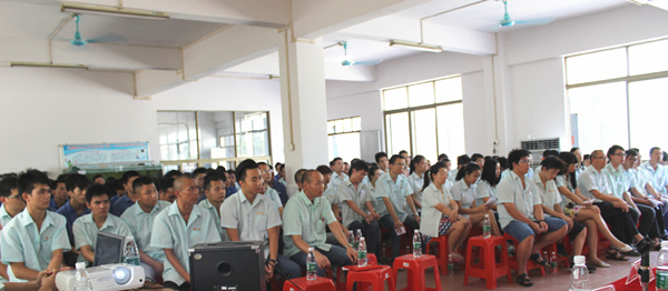 2015年8月25，興順公司管理升級誓師大會召開